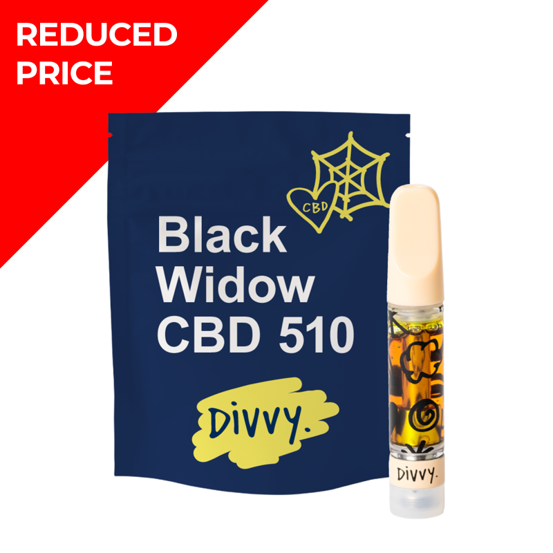 Divvy Black Widow 510 1g Vape Cartridge
