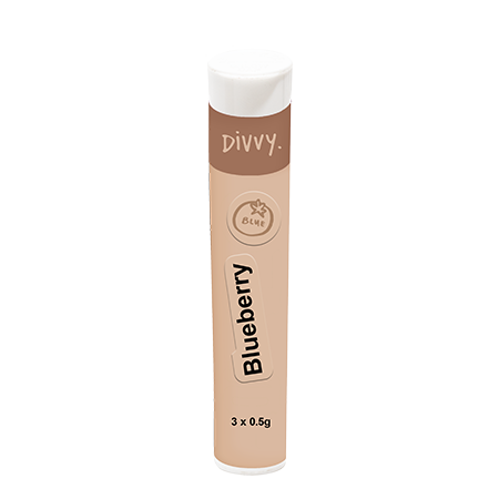 Divvy Blueberry 3 x 0.5g Pre-Rolls