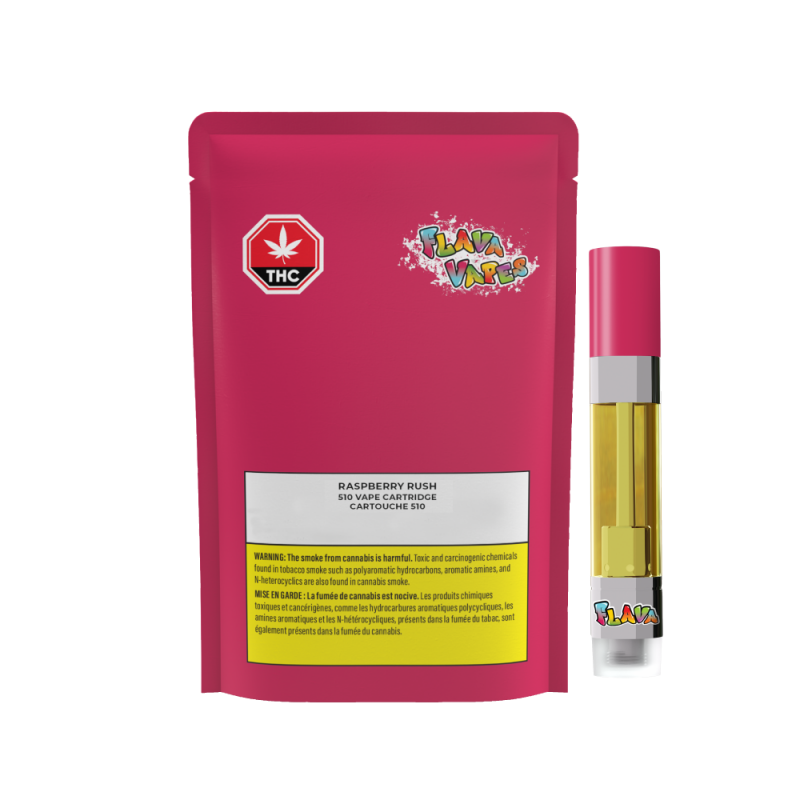 Flava Raspberry Rush 510 Vape Cartridge