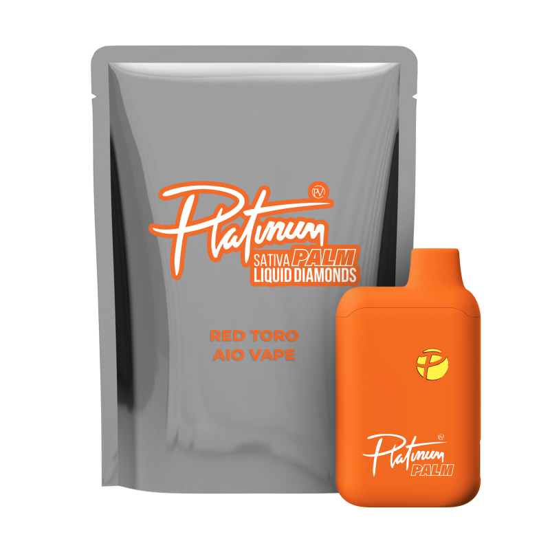Platinum Vape – Red Toro Liquid Diamond AIO Vape