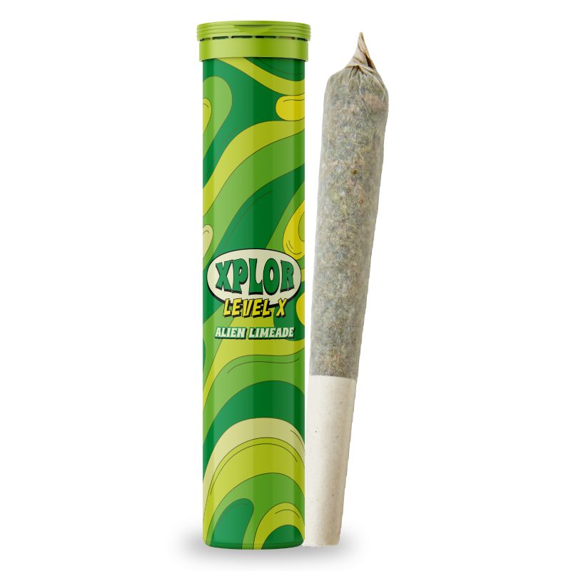 XPLOR LEVEL X – Alien Limeade Distillate Infused Pre Roll