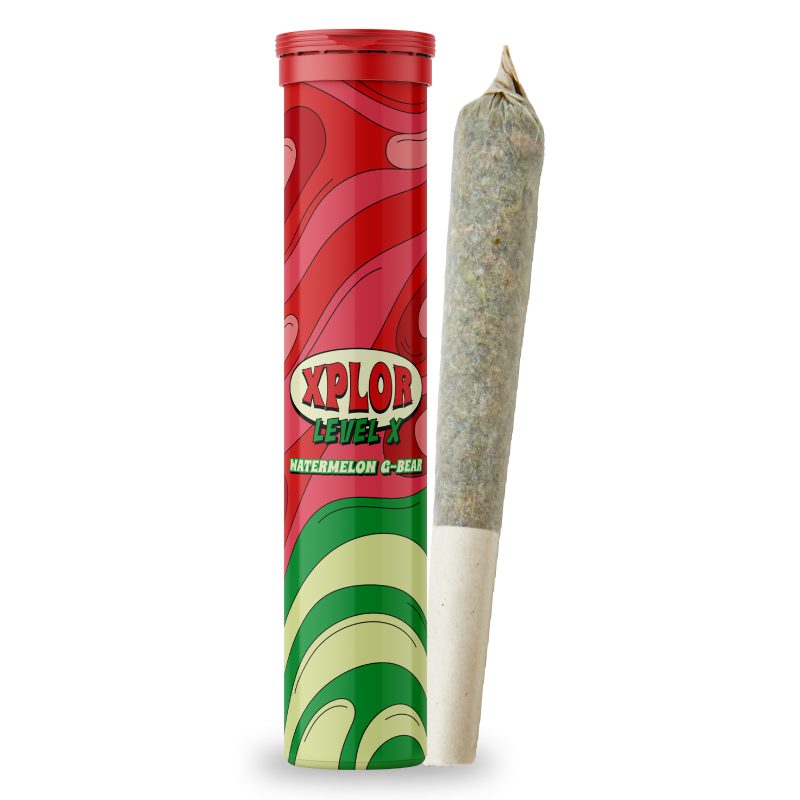 XPLOR LEVEL X – Watermelon G-Bear Distillate Infused Pre-Roll