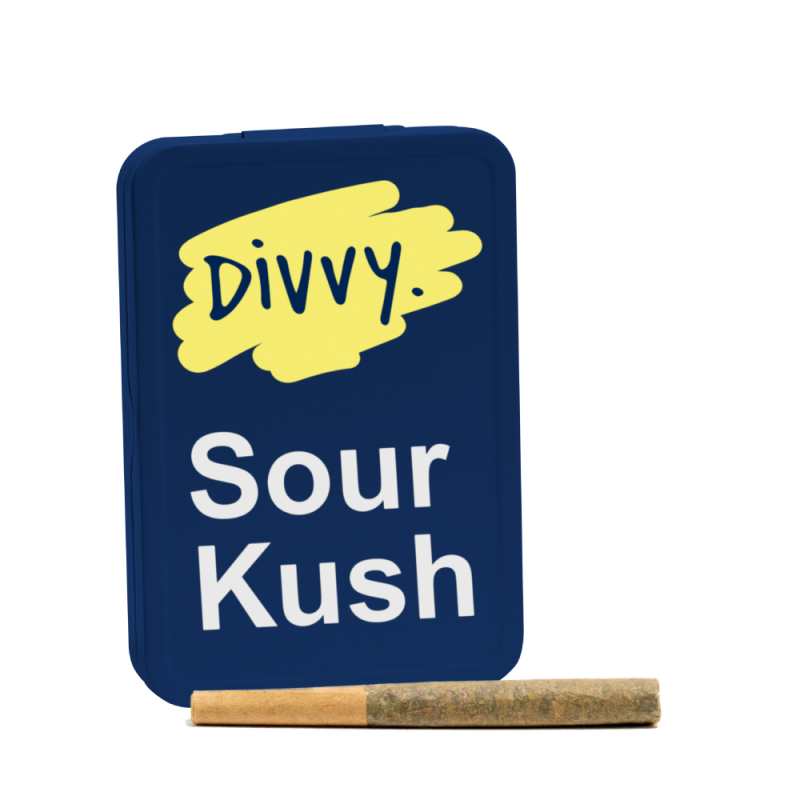 Divvy – Sour Kush 20 x 0.35g Pre Rolls
