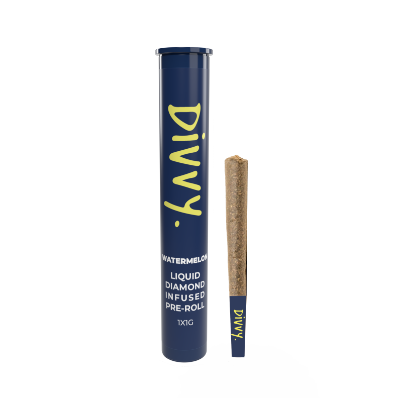 Divvy Watermelon Liquid Diamond Infused 1 x 1g Pre-Roll